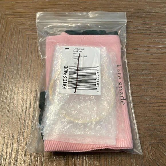 BLACK FRIDAY PRICE Kate Spade bangle bracelet - New w/ dust bag - black and gold - Picture 6 of 6